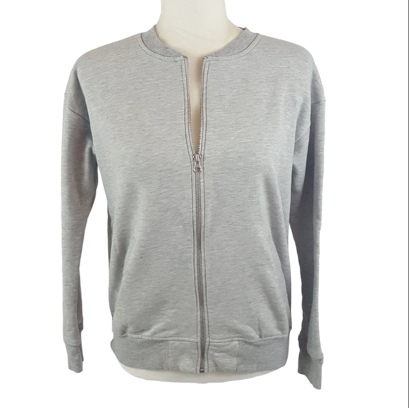 ASOS Gray Zip Up Sweatshirt Jacket - Picture 1 of 5